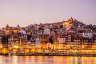 Rabelo boats on the Douro River, Porto, Portugal. Art Print